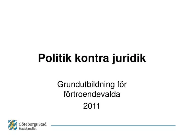 politik kontra juridik