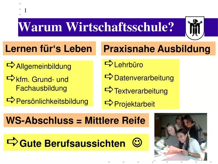 warum wirtschaftsschule