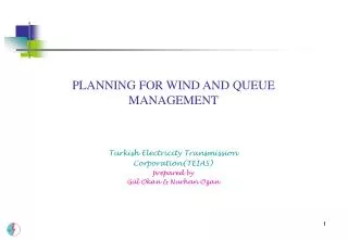 PLANNING FOR WIND AND QUEUE MANAGEMENT
