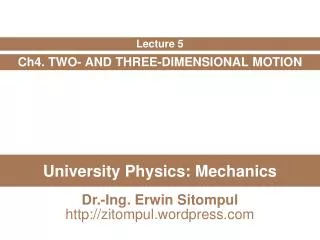 University Physics: Mechanics