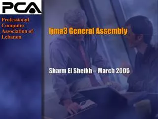 Ijma3 General Assembly
