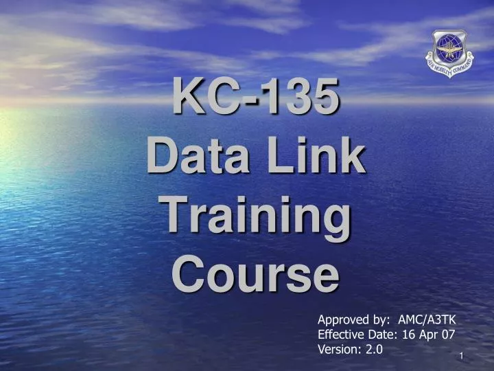 kc 135 data link training course