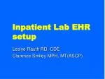 Comprehensive Setup Guide for Inpatient Lab EHR: Streamlining Collection Processes - slide 1