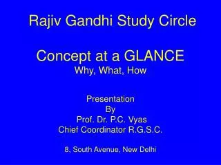 Rajiv Gandhi Study Circle