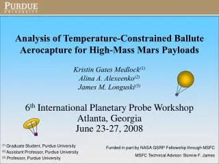 Analysis of Temperature-Constrained Ballute Aerocapture for High-Mass Mars Payloads