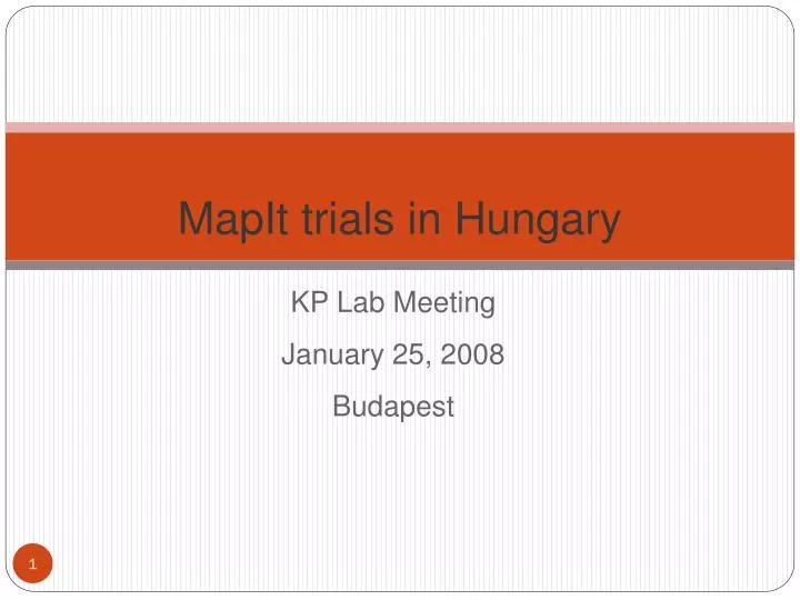 mapit trials in hungary