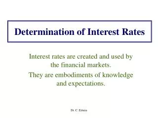 Determination of Interest Rates