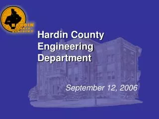Hardin County Engineering Department