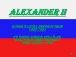 Alexander II - slide 1