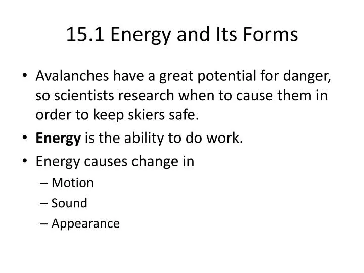 15 1 energy and its forms