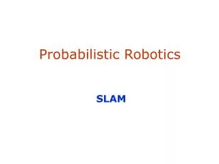 Probabilistic Robotics