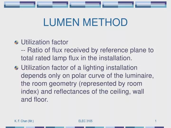 lumen method