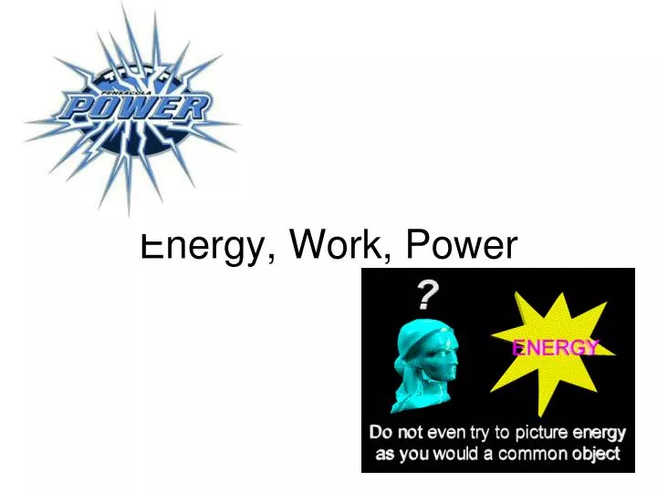 energy work power