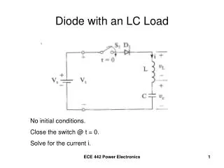 Diode with an LC Load