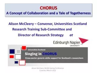 CHORUS A Concept of Collaboration and a Tale of Togetherness