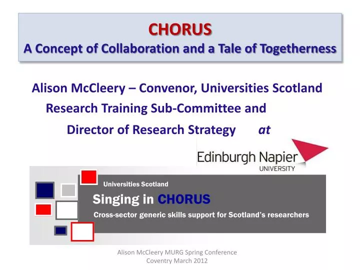 chorus a concept of collaboration and a tale of togetherness