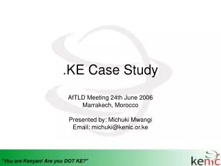 .KE Case Study