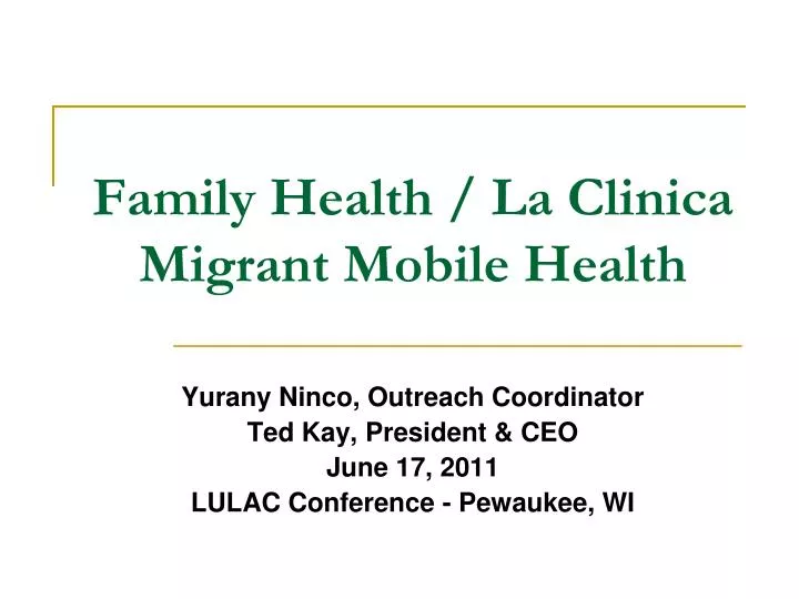 family health la clinica migrant mobile health