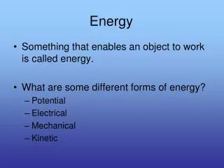 Energy