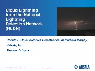 Cloud Lightning from the National Lightning Detection Network (NLDN)