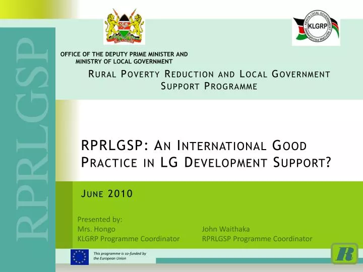rprlgsp an international good practice in lg development support june 2010