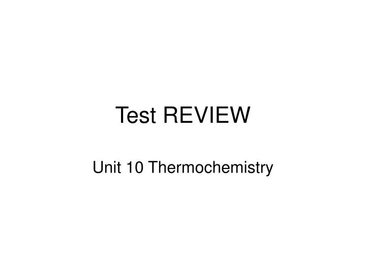 test review