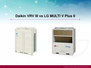 Daikin VRV III vs LG MULTI V Plus II