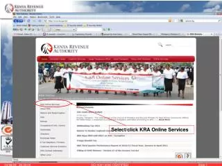 Select/click KRA Online Services