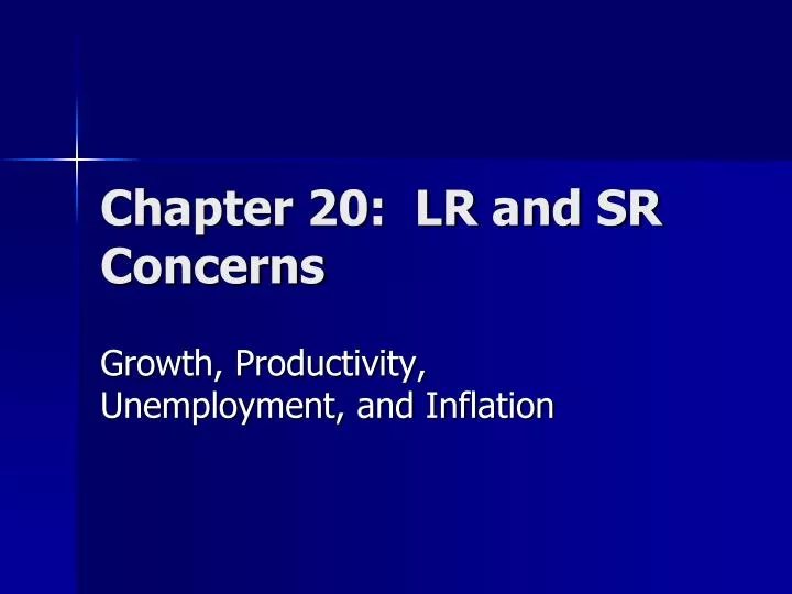 chapter 20 lr and sr concerns