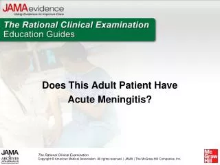 Does This Adult Patient Have Acute Meningitis?