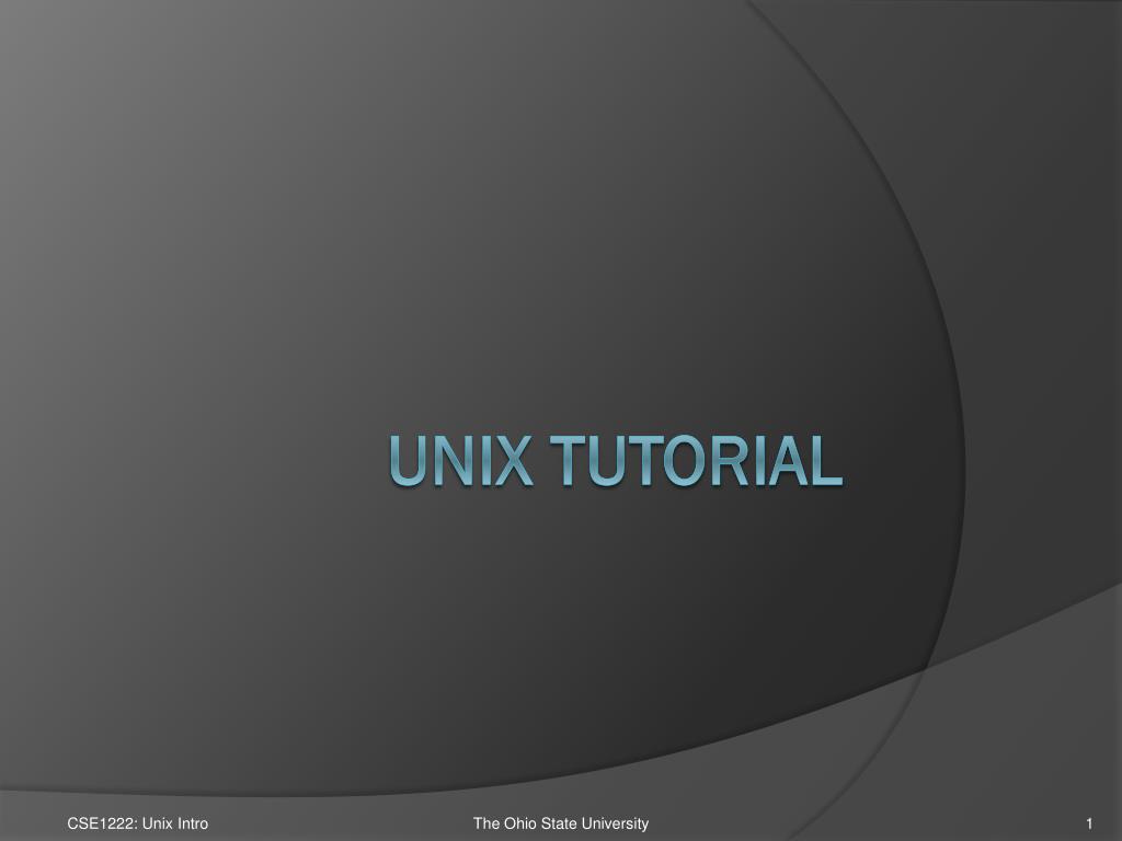 PPT - Unix Tutorial PowerPoint Presentation, free download - ID:3207109