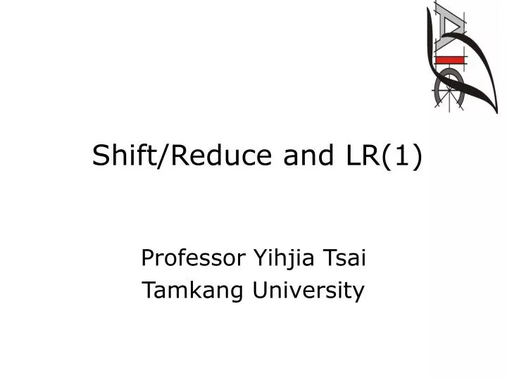 shift reduce and lr 1