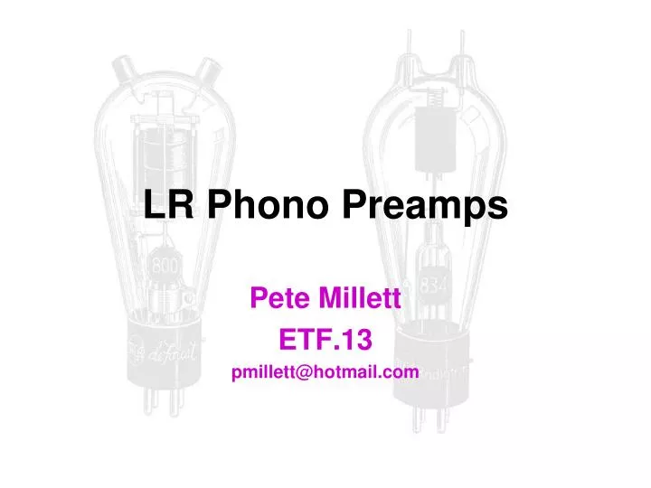 lr phono preamps