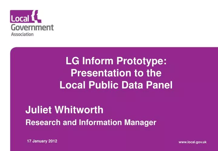 lg inform prototype presentation to the local public data panel