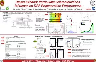 Diesel Exhaust Particulate Characterization - Influence on DPF Regeneration Performance -