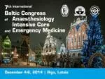 7th Baltic International Congress: Anaesthesia, Intensive Care & Emergency Medicine - slide 1