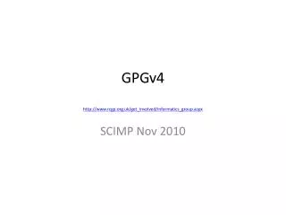 GPGv4 rcgp.uk/get_involved/informatics_group.aspx