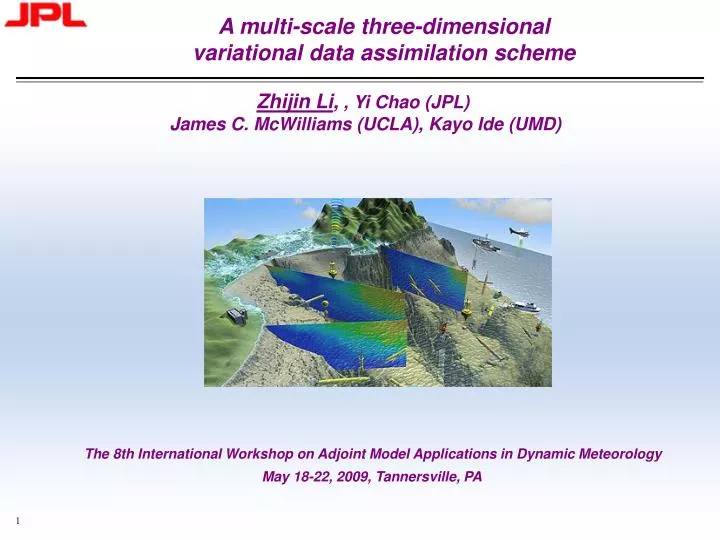 a multi scale three dimensional variational data assimilation scheme