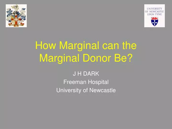 how marginal can the marginal donor be