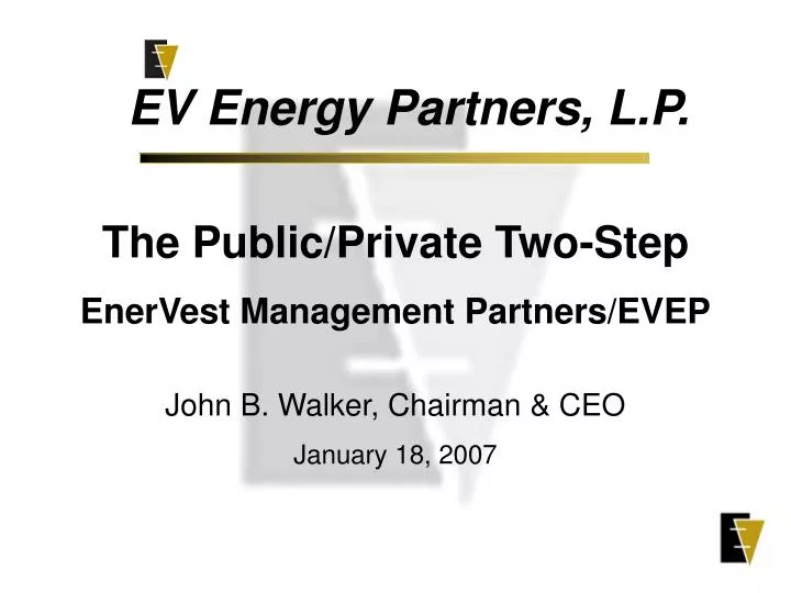 the public private two step enervest management partners evep