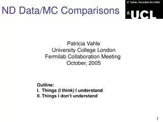 ND Data/MC Comparisons