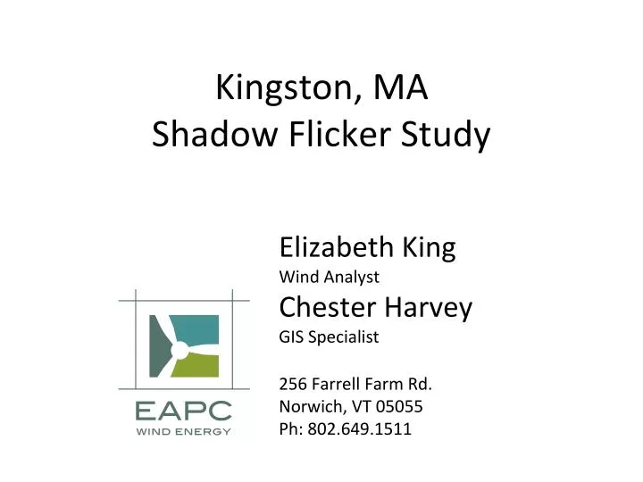 kingston ma shadow flicker study
