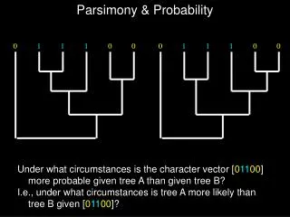 Parsimony &amp; Probability