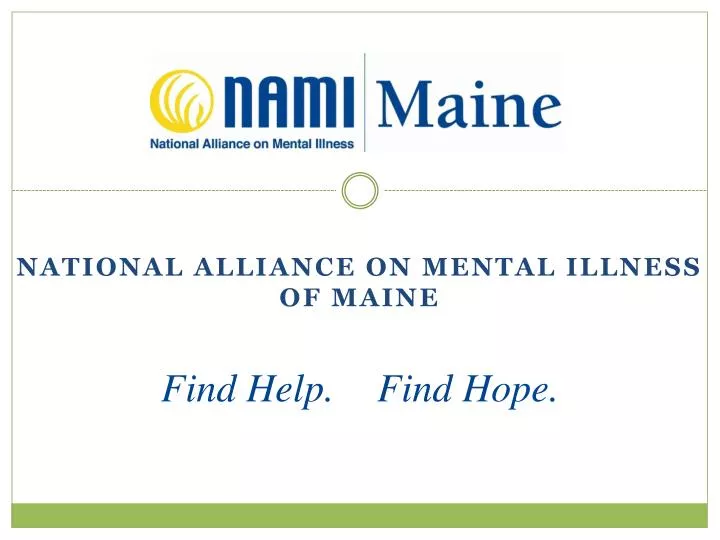 national alliance on mental illness of maine