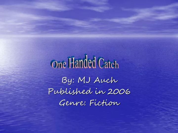 by mj auch published in 2006 genre fiction