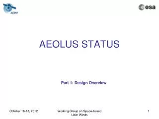 AEOLUS STATUS