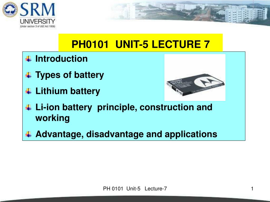 PPT - Introduction Types of battery Lithium battery Li-ion battery ...