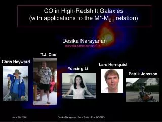 CO in High-Redshift Galaxies (with applications to the M*-M BH relation)
