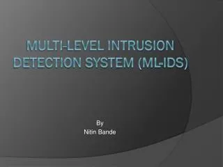 Multi-Level Intrusion Detection System (ML-IDS)