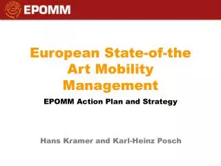 European State-of-the Art Mobility Management